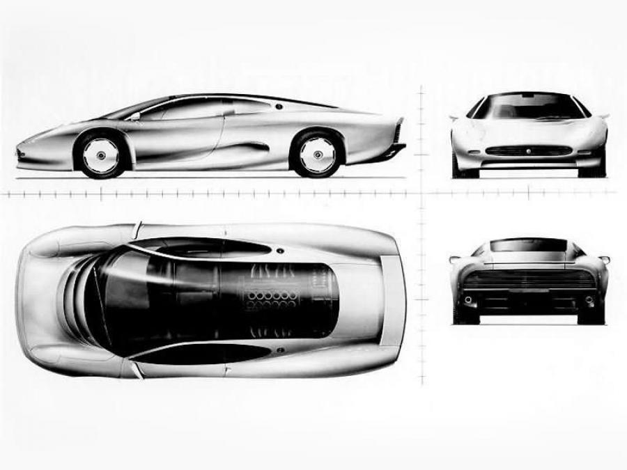  Jaguar XJ220 Concept 1988 года  (фото 5 из 16)